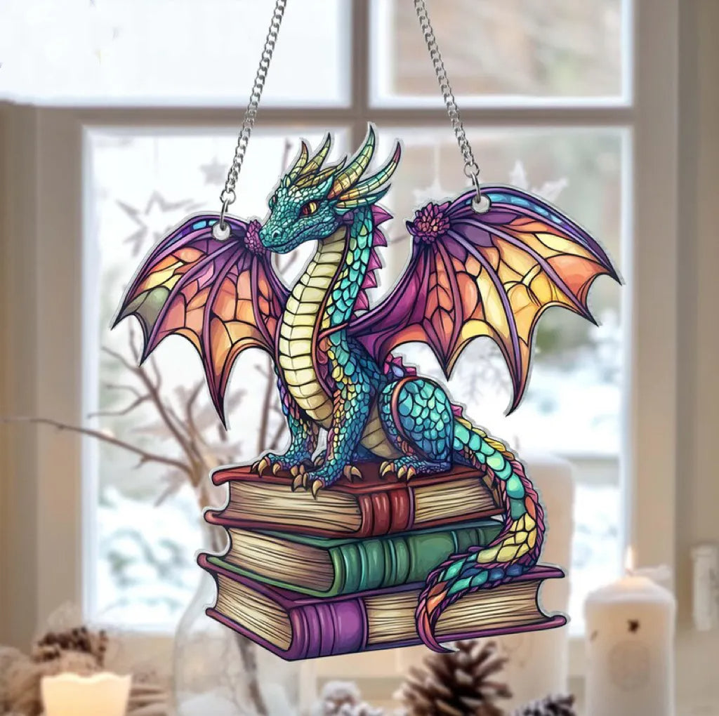 π2024 Christmas Gift 50% Off--Acrylic Colorful Dragon Suncatcher Ornament