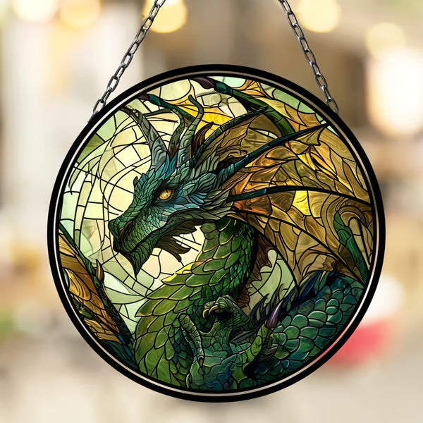 π2024 Christmas Gift 50% Off--Acrylic Colorful Dragon Suncatcher Ornament