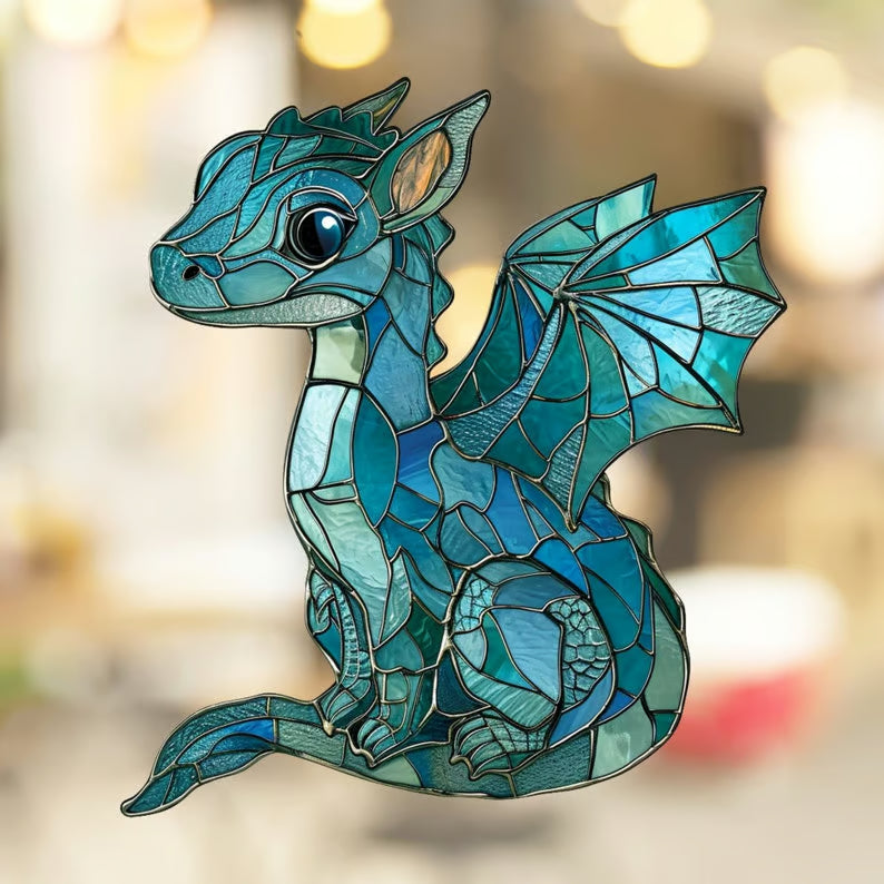 π2024 Christmas Gift 50% Off--Acrylic Colorful Dragon Suncatcher Ornament