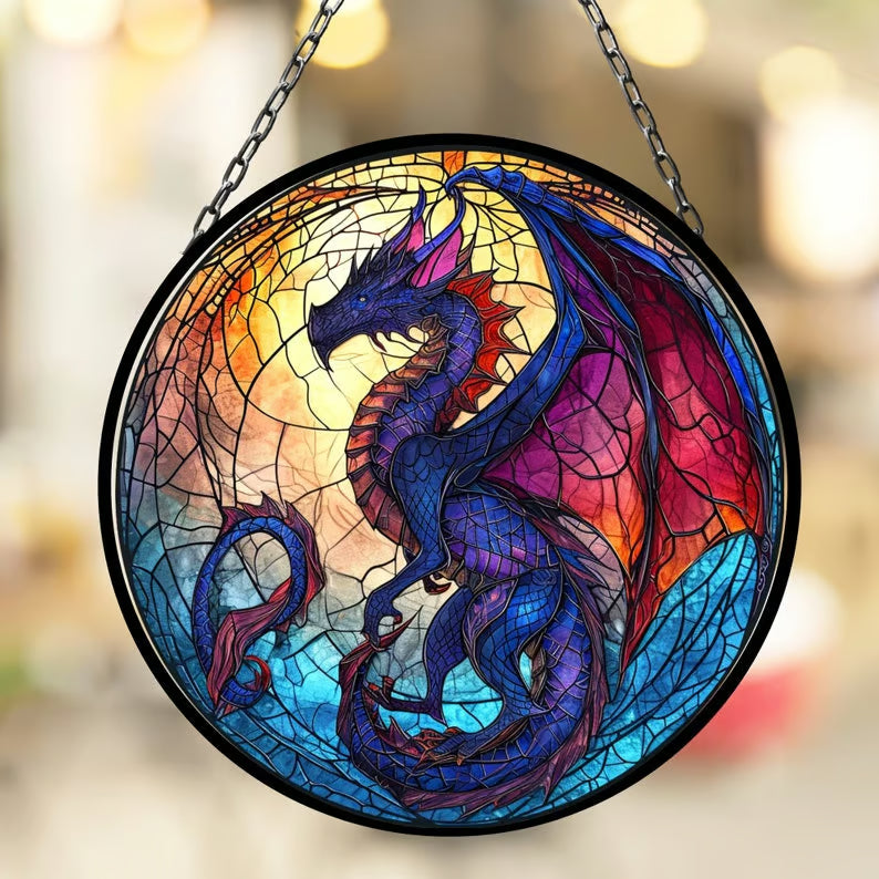 π2024 Christmas Gift 50% Off--Acrylic Colorful Dragon Suncatcher Ornament