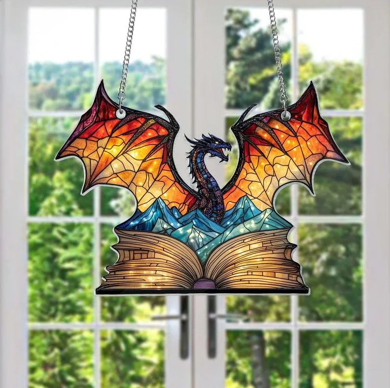 π2024 Christmas Gift 50% Off--Acrylic Colorful Dragon Suncatcher Ornament