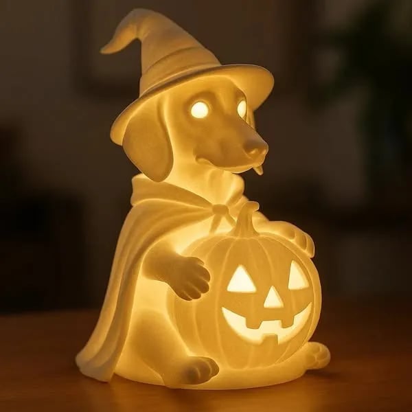 🎃Halloween Early Bird Special Sale 49% OFF -Halloween Dachshund Pumpkin Lamp