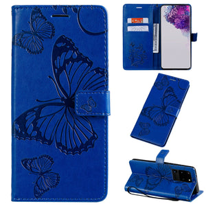 3D Embossed Butterfly Wallet Flip Card Phone Case For SAMSUNG Galaxy S23plus