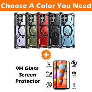 Metal Armor Bracket Wireless Charging Phone Case For SAMSUNG Galaxy S21 Ultra 5G