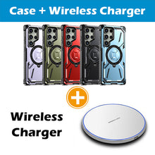 Load image into Gallery viewer, Metal Armor Bracket Wireless Charging Phone Case For SAMSUNG Galaxy S23Ultra