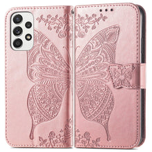Load image into Gallery viewer, Luxury Embossed Butterfly Leather Wallet Flip Case For Samsung Galaxy A73 5G