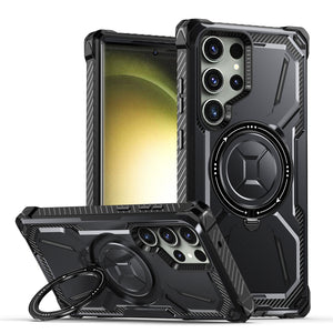 Metal Armor Bracket Wireless Charging Phone Case For SAMSUNG Galaxy S23Ultra