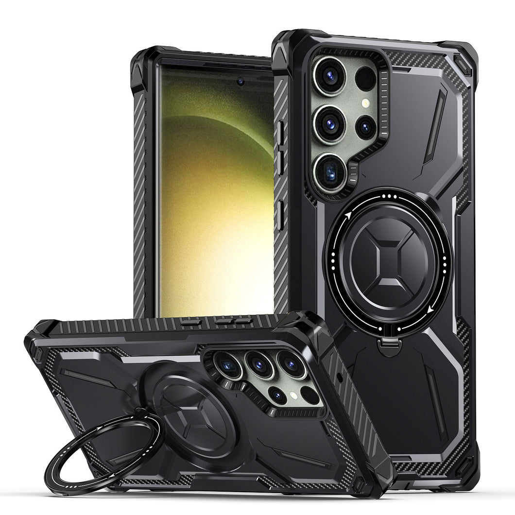 Metal Armor Bracket Wireless Charging Phone Case For SAMSUNG Galaxy S23Ultra