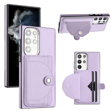 Load image into Gallery viewer, Rear Cover Type Leather Card Holster Phone Case For SAMSUNG Galaxy S23Ultra