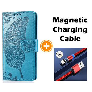 Luxury Embossed Butterfly Leather Wallet Flip Case For Samsung Galaxy A73 5G