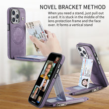 Load image into Gallery viewer, Colapachic Wireless Charging Magnetic Wallet Leather Case For iPhone