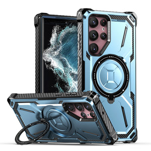 Metal Armor Bracket Wireless Charging Phone Case For SAMSUNG Galaxy S21 Ultra 5G