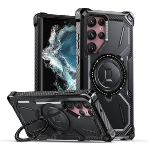 Metal Armor Bracket Wireless Charging Phone Case For SAMSUNG Galaxy S21 Ultra 5G