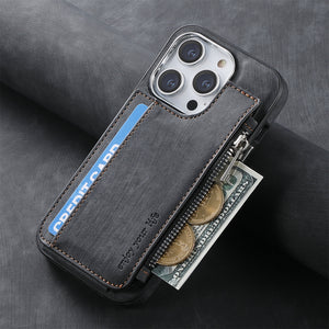 Colapachic Wireless Charging Magnetic Wallet Leather Case For iPhone