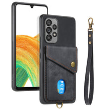 Load image into Gallery viewer, Retro Magnitic Card Lanyard Wallet Leather Case For SAMSUNG Galaxy A53 5G