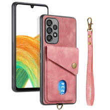 Load image into Gallery viewer, Retro Magnitic Card Lanyard Wallet Leather Case For SAMSUNG Galaxy A53 5G