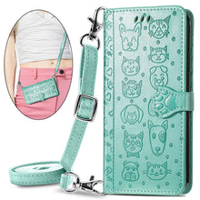 Load image into Gallery viewer, Cat Dog Cute Lanyard Wallet Leather Case For SAMSUNG Galaxy A13 4G/5G