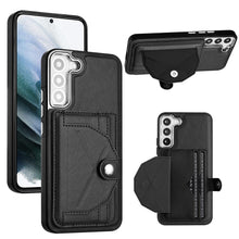 Load image into Gallery viewer, Rear Cover Type Leather Card Holster Phone Case For SAMSUNG Galaxy S21FE 5G