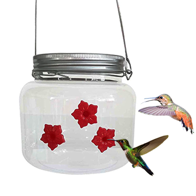 Sherem Mason Jar Hummingbird Feeder