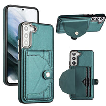 Load image into Gallery viewer, Rear Cover Type Leather Card Holster Phone Case For SAMSUNG Galaxy S22 /S22 PLUS