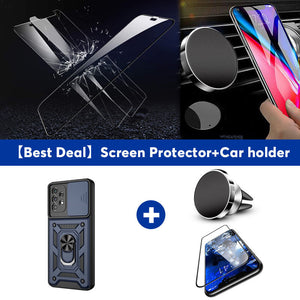 Luxury Lens Protection Vehicle-mounted Shockproof Case For Samsung Galaxy A23