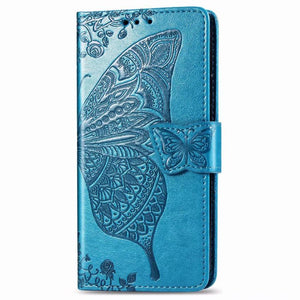 Luxury Embossed Butterfly Leather Wallet Flip Case For Samsung Galaxy A54