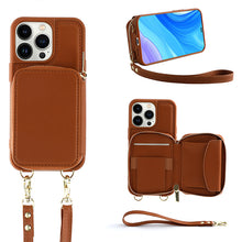 Load image into Gallery viewer, RFID Cross-by Strap Multifunction Phone Case For iPhone