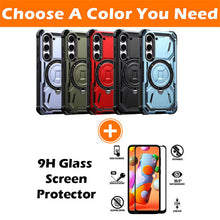 Load image into Gallery viewer, Metal Armor Bracket Wireless Charging Phone Case For SAMSUNG Galaxy S22 PLUS