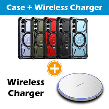 Load image into Gallery viewer, Metal Armor Bracket Wireless Charging Phone Case For SAMSUNG Galaxy S23 5G