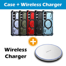 Load image into Gallery viewer, Metal Armor Bracket Wireless Charging Phone Case For SAMSUNG Galaxy S22 PLUS