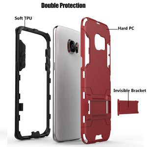 2020 New Shockproof Special Armor Bracket Phone Case For Samaung S7 Edge