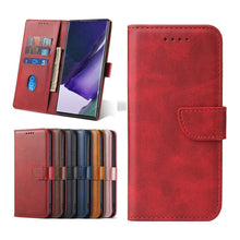 Load image into Gallery viewer, Premium Leather Wallet Side Flip Case With Card Holder &amp; Kickstand For Samsung S20 Series