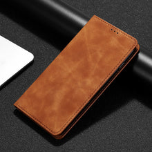 Load image into Gallery viewer, PU Leather Vintage Card Holder Flip Cover Magnetic Cases For iPhone