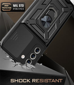 Luxury Lens Protection Vehicle-mounted Shockproof Case For Samsung S21 Series
