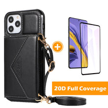Load image into Gallery viewer, Triangle Crossbody Multifunctional Wallet Card Leather Case For iPhone 12 ProMax