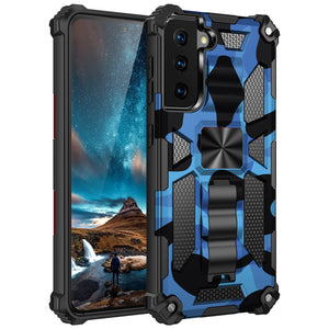 Camouflage Luxury Armor Shockproof Case With Kickstand For Samsung Galaxy
