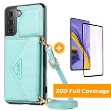 Load image into Gallery viewer, Triangle Crossbody Multifunctional Wallet Card Leather Case For Samsung S23plus 5G