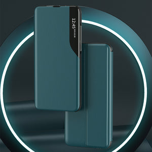 Luxury Smart Window Magnetic Flip Leather Case For Samsung S20FE