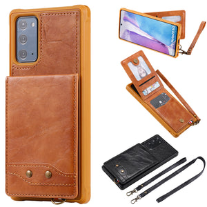 Rear Cover Type Protective Card Holster Phone Case For SAMSUNG Galaxy NOTE20