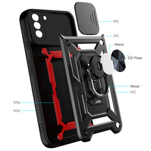 Luxury Lens Protection Vehicle-mounted Shockproof Case For Samsung S21 Series