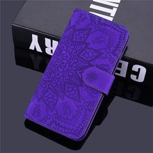 Load image into Gallery viewer, Flip Leather 3D Embossed Phone Case For Samsung Galaxy A71