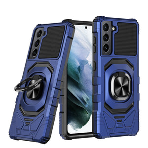 Warrior High-strength Shockproof Ring Stand Case For SAMSUNG S21