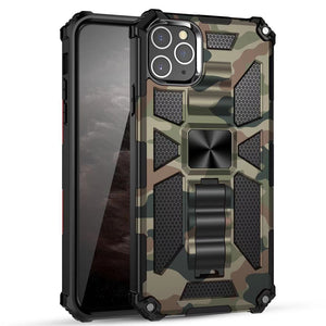 Camouflage Luxury Armor Shockproof Case With Kickstand For iPhone 11Pro