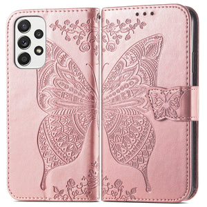 Luxury Embossed Butterfly Leather Wallet Flip Case For Samsung A53 5G