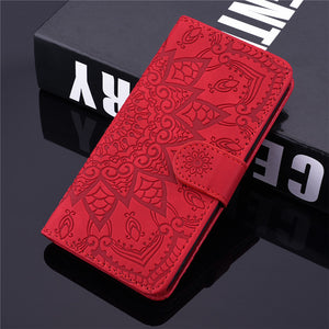 Flip Leather 3D Embossed Phone Case For Samsung Galaxy A51