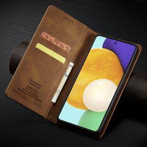Retro Skin Feel Lines Flip Wallet Phone Case For SAMSUNG Galaxy S21 (5G)