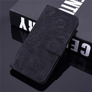Flip Leather 3D Embossed Phone Case For Samsung Galaxy A51