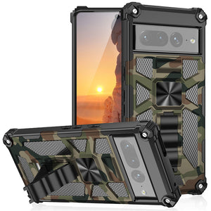 Camouflage New Luxury Armor Shockproof Case With Kickstand For Google Pixel 7Pro