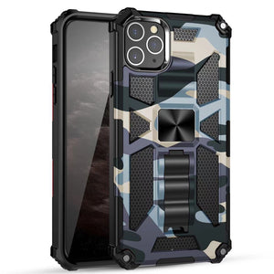 Camouflage Luxury Armor Shockproof Case With Kickstand For iPhone 11Pro