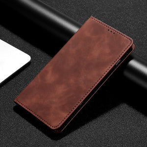 PU Leather Vintage Card Holder Flip Cover Magnetic Cases For Samsung Galaxy S10/S10Plus/S10E/S10Lite